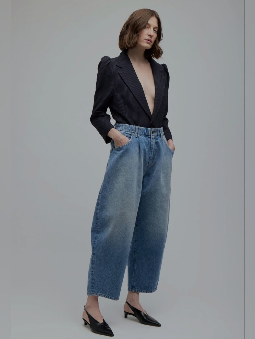 RENRAYAGE Silverlake Elastic Waist Jeans Light Wash Blue Size 2